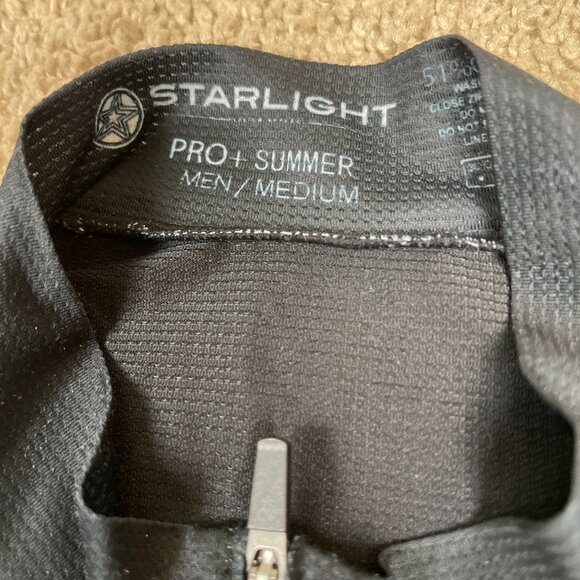 Starlight Cycling Shirt Mens Medium Black Coolweave Polyester Mesh Pro Summer - Picture 3 of 6